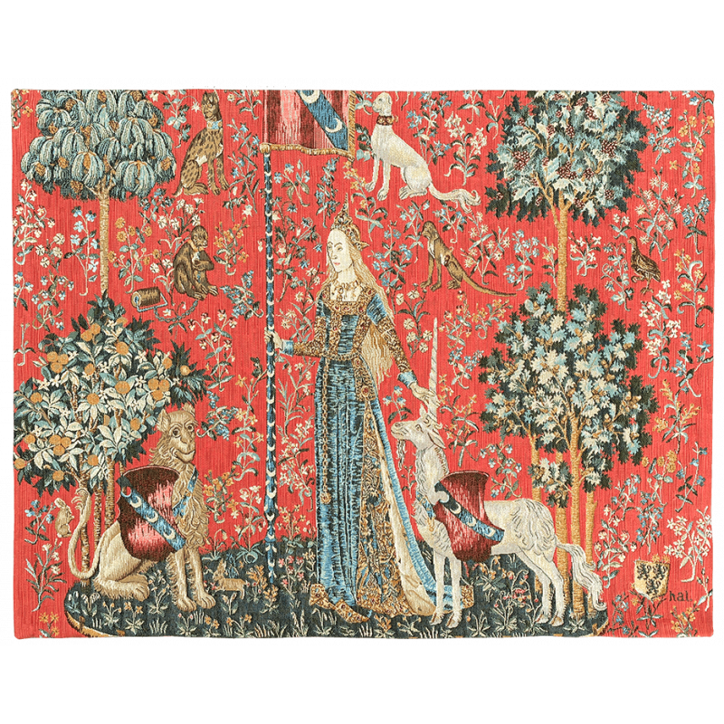 Tapisserie Le Toucher, Dame à la licorne- Jules Pansu