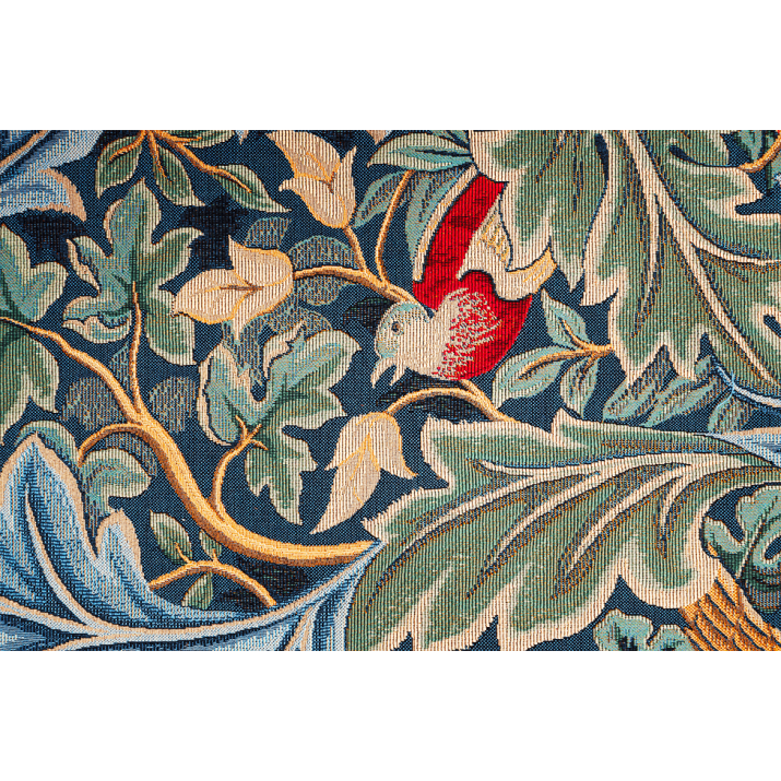 Détail Tapisserie Les oiseaux William Morris - Jules Pansu - tisssage jaquard - arts décoratifs