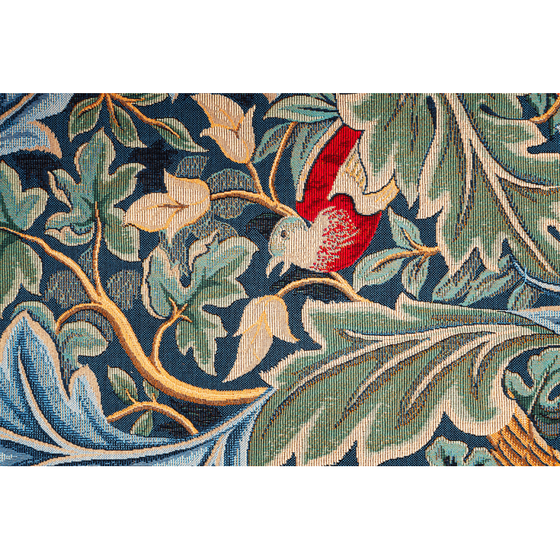 Détail Tapisserie Les oiseaux William Morris - Jules Pansu - tisssage jaquard - arts décoratifs