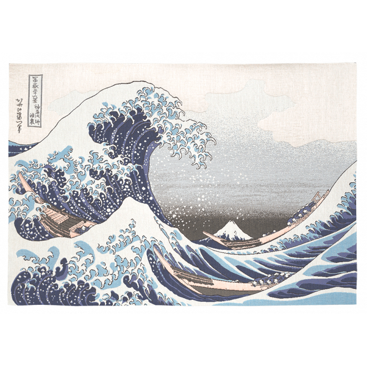 Tapestry The Wave of Kanagawa Hokusai Jules Pansu