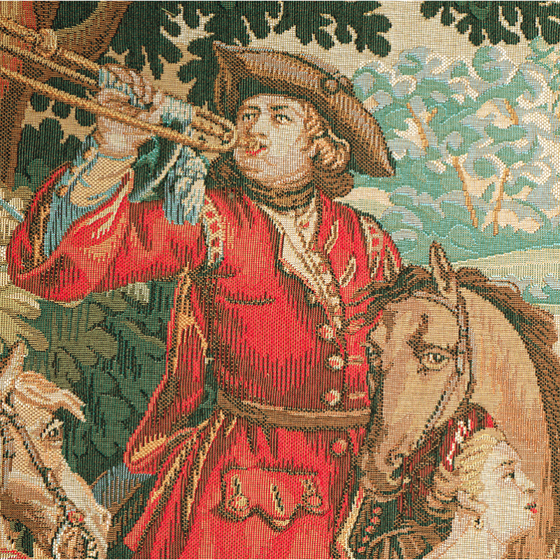 Détail Tapestry Les Sonneurs du roi - Jules Pansu