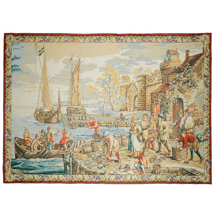 Tapestry Arrival at the port - Jules Pansu