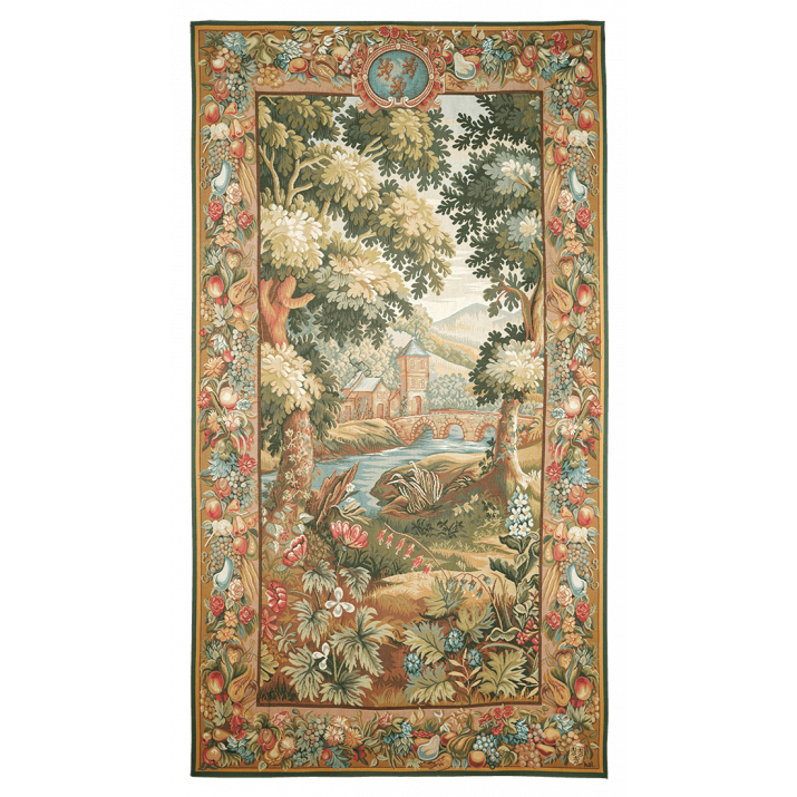 Tapestry Verdure Hautil - Weaver Jules Pansu - Decorating manor houses, chateaux, textiles manufacturer
