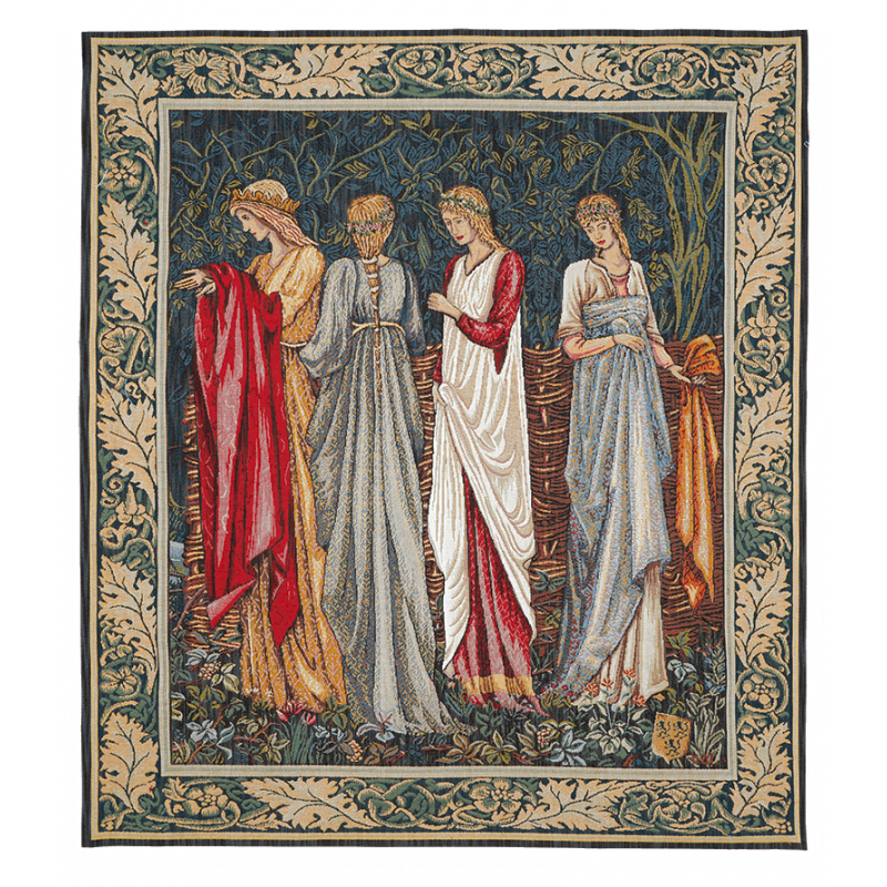Woven tapestry Ladies of Camelot - Jules Pansu