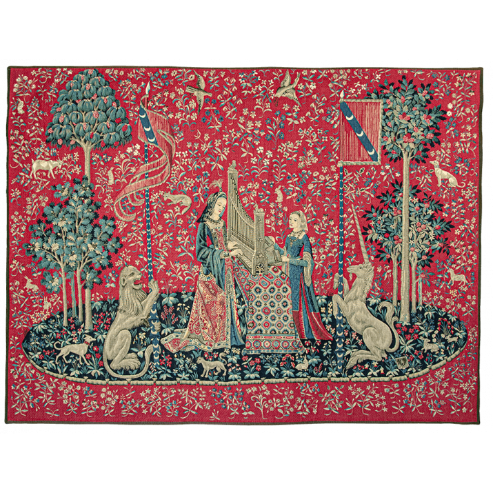 Tapisserie Dame à l'orgue - Jules Pansu