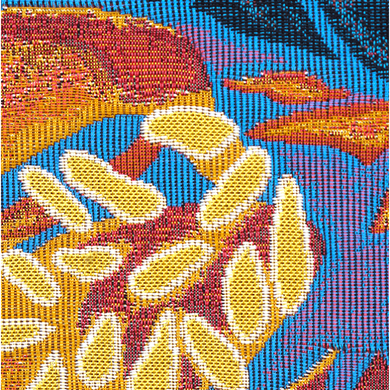 Extract of Jardin de Tal tapestry - Jules Pansu - Portrait format