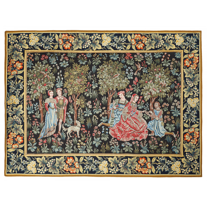 Wall Tapestry Scenes Galantes Jules Pansu