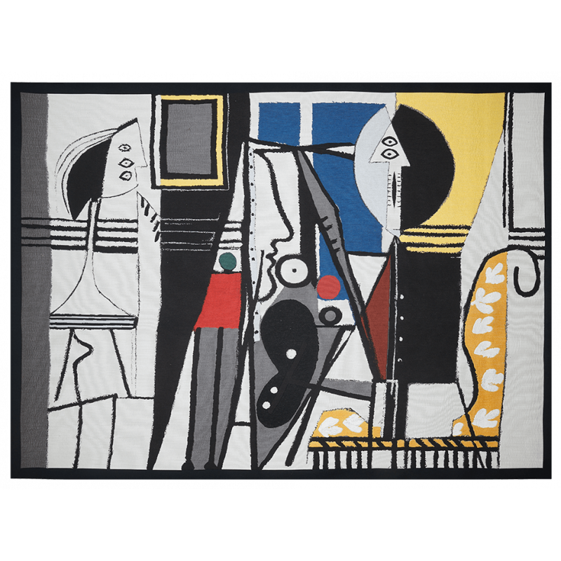 Jacquard Picasso rug Le peintre et son modèle 1928 - Jules Pansu - ©Succession Picasso