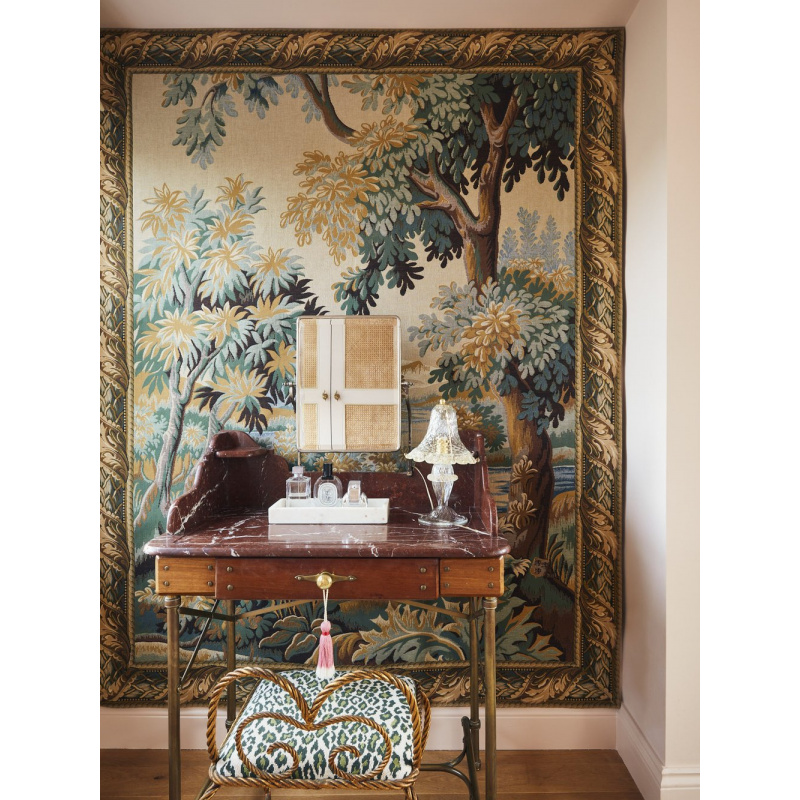 Tapestry Forest of Clairmarais (with border) - Jules Pansu