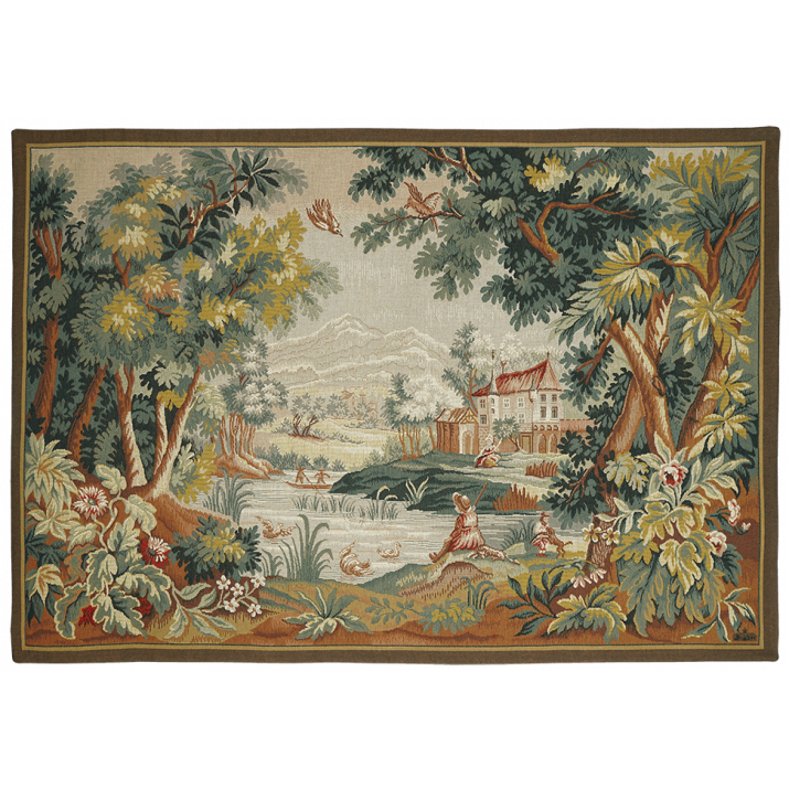 Tapisserie jacquard Paysage du Lauragais - Fabricant de textile Jules Pansu