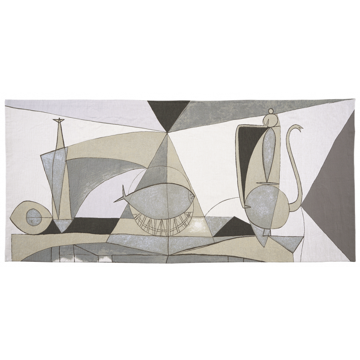 Tapisserie Picasso Nature morte à la bouteille 1946 en jacquard tapisserie Jules Pansu