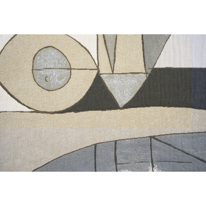 Détail de la Tapisserie Picasso Nature morte à la bouteille 1946 en jacquard tapisserie Jules Pansu