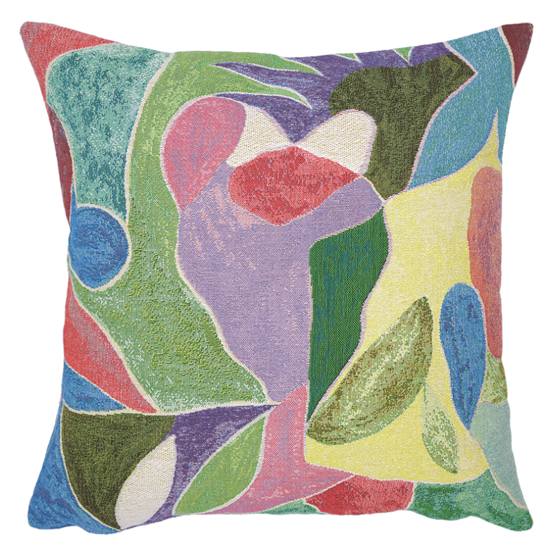 Coussin Marie-Laure's garden déco inspiration du sud - Florent Groc par le tisserand Jules Pansu