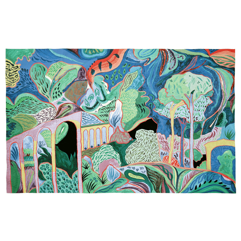Tapisserie Florent Groc Route des Termes, style méditerranéen - Jules Pansu textile