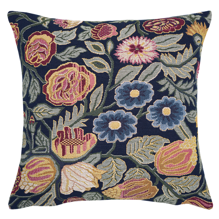 Coussin floral Roquebrune pour une déco tapisserie authentique - Jules Pansu - 11251