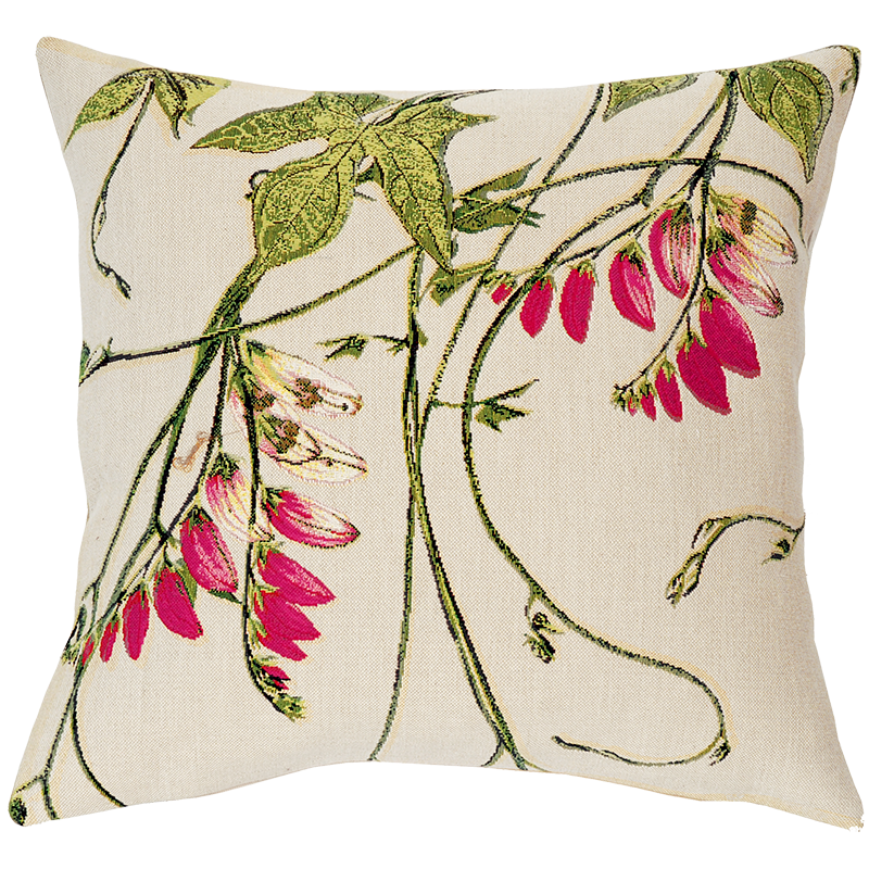 "Les Inséparables" floral jacquard cushion by Jules Pansu – sale, special offer