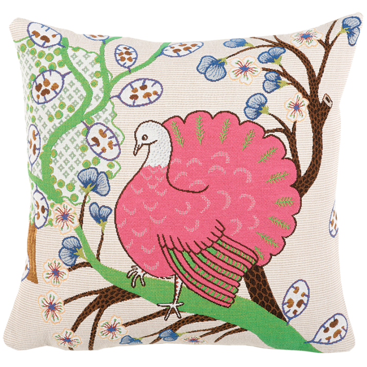 Pavo, tropical, exotic, emu bird cushion, Jules Pansu - sales, promotion, gifts