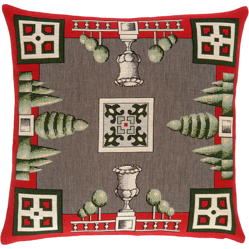 La Montespan cushion, Tuileries Garden design, jacquard fabric, floral pattern, Jules Pansu, sale, special offer
