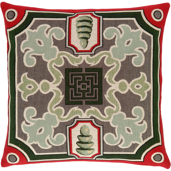 La Maintenon cushion, Tuileries Garden design, jacquard fabric, floral pattern, Jules Pansu, sale, special offer