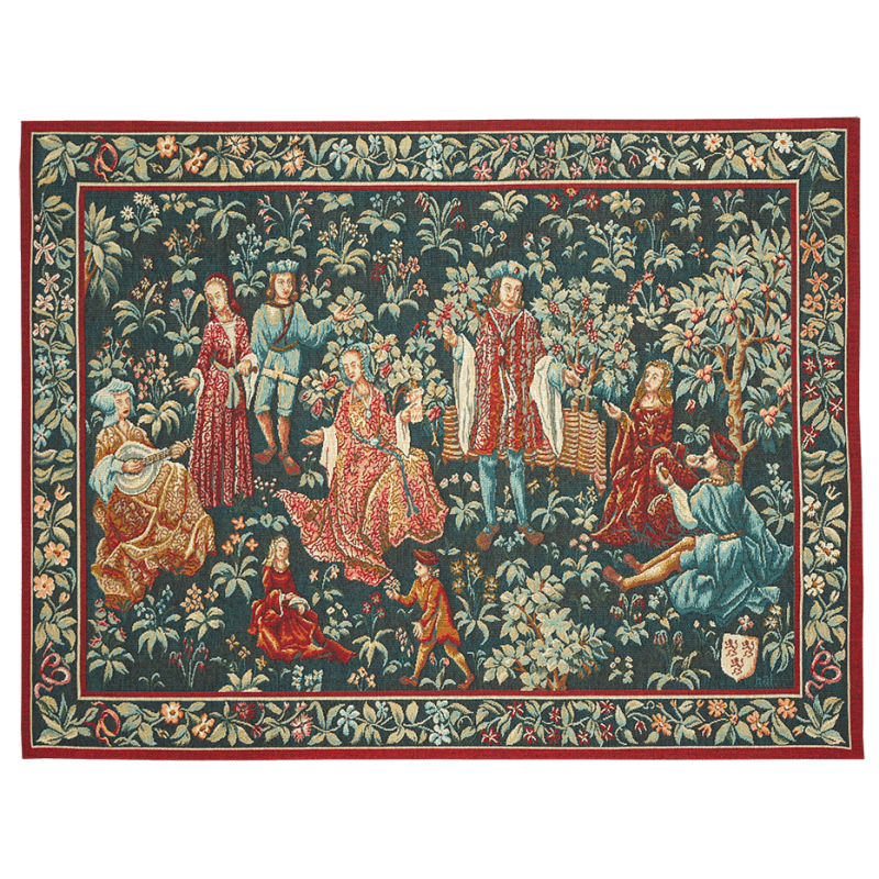Tapisserie Jacquard Jardin Secret par le tisserand Jules Pansu