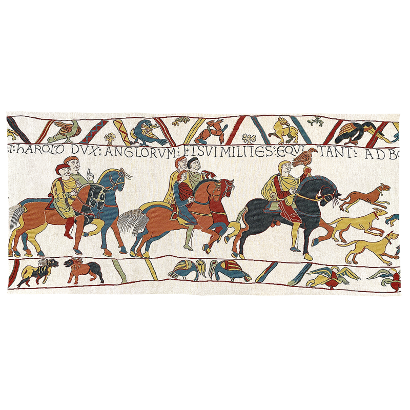 Bayeux tapestry - Harold the conqueror, jacquard tapestry Jules Pansu