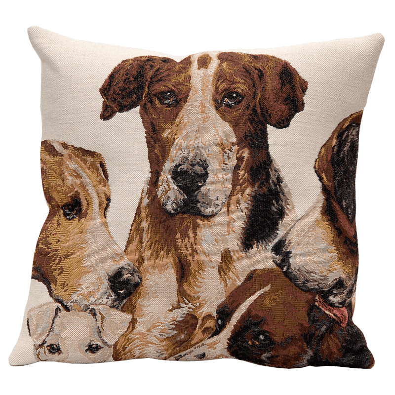 Pack cushion, brown dog - Jules Pansu