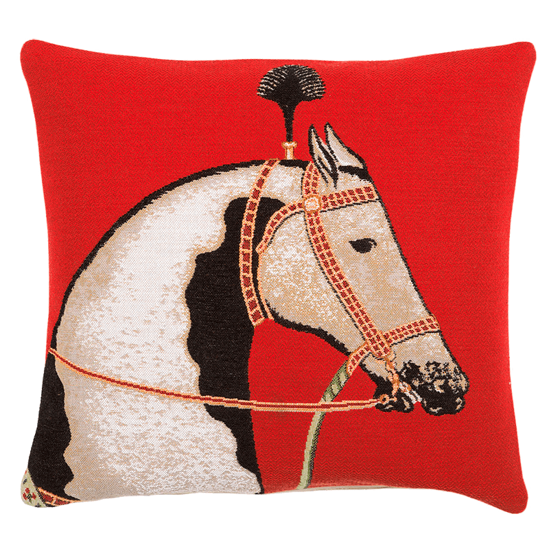 Coussin Chandrika, inspiration, voyage, cheval, Inde - Jules Pansu