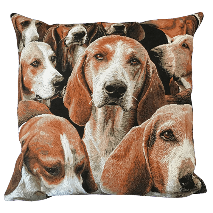 Coussin Beagle, chien anglais, chasse  - Jules Pansu