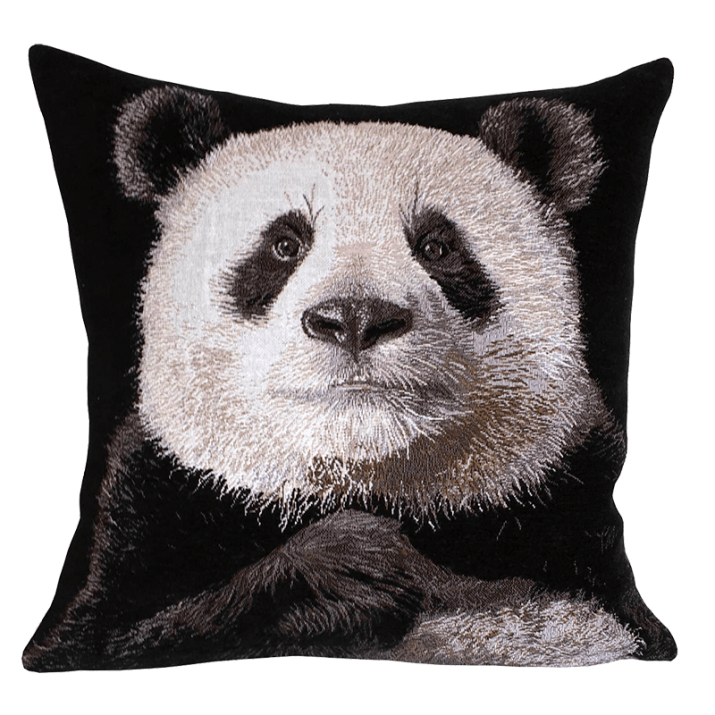 Panda cushion, animal , black and white - Jules Pansu