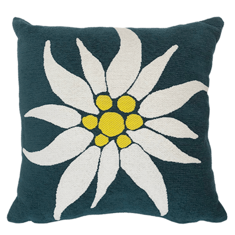 Coussin fleur montagne Edelweiss - Jules Pansu
