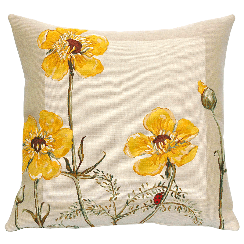 Coussin fleur Boutons d'Or - Jules Pansu
