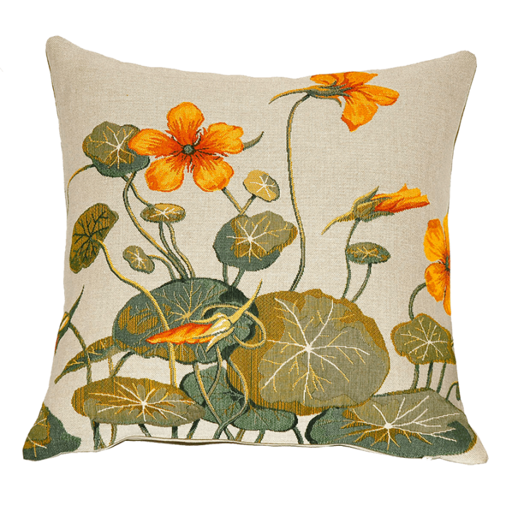 Coussin fleur Dansons la Capucine - Jules Pansu