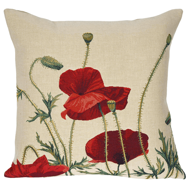 Coussin fleur Nouveau Coquelicot - Jules Pansu