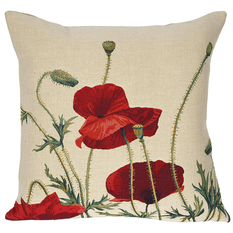 Coussin fleur Nouveau Coquelicot - Jules Pansu