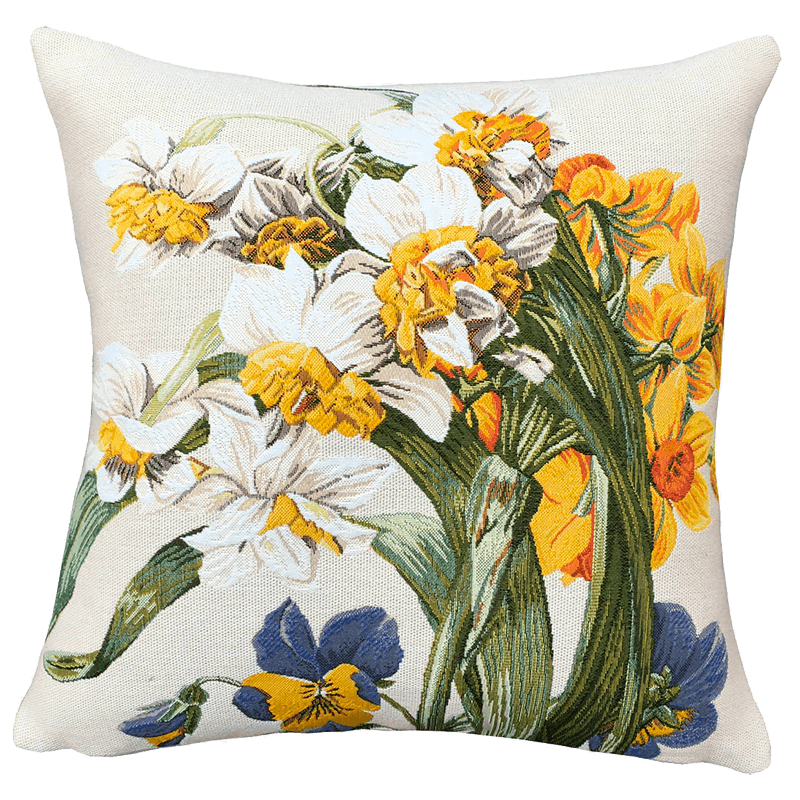 Narcissus flower cushion - Jules Pansu