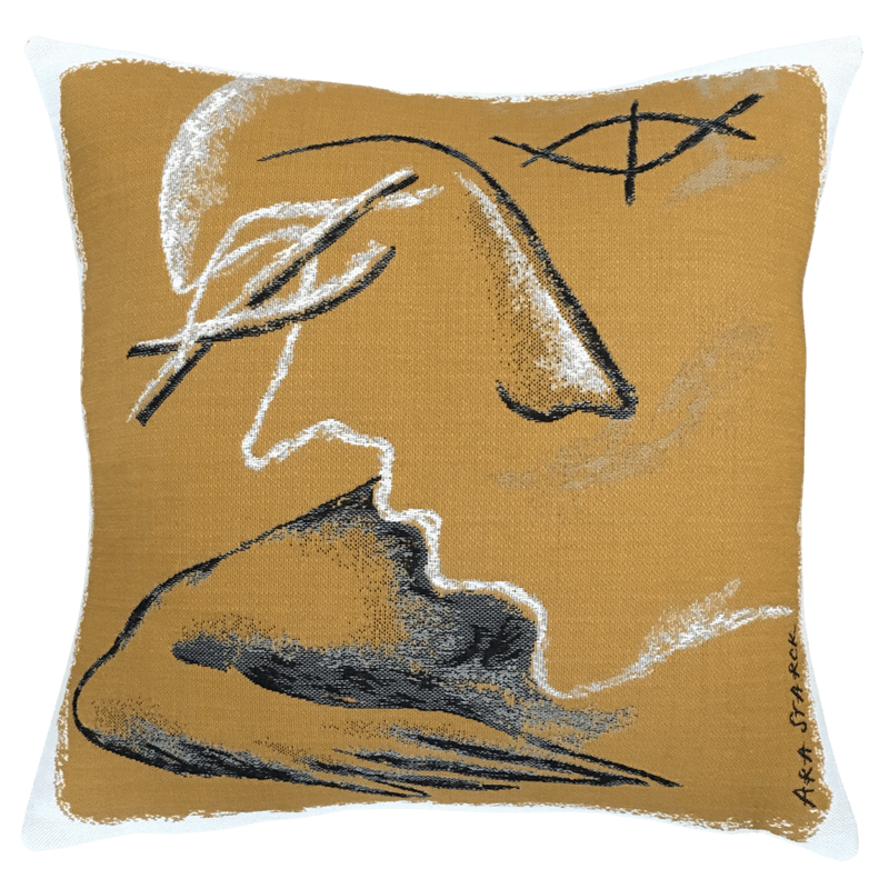 Cushion Les profils à la main - Jules Pansu