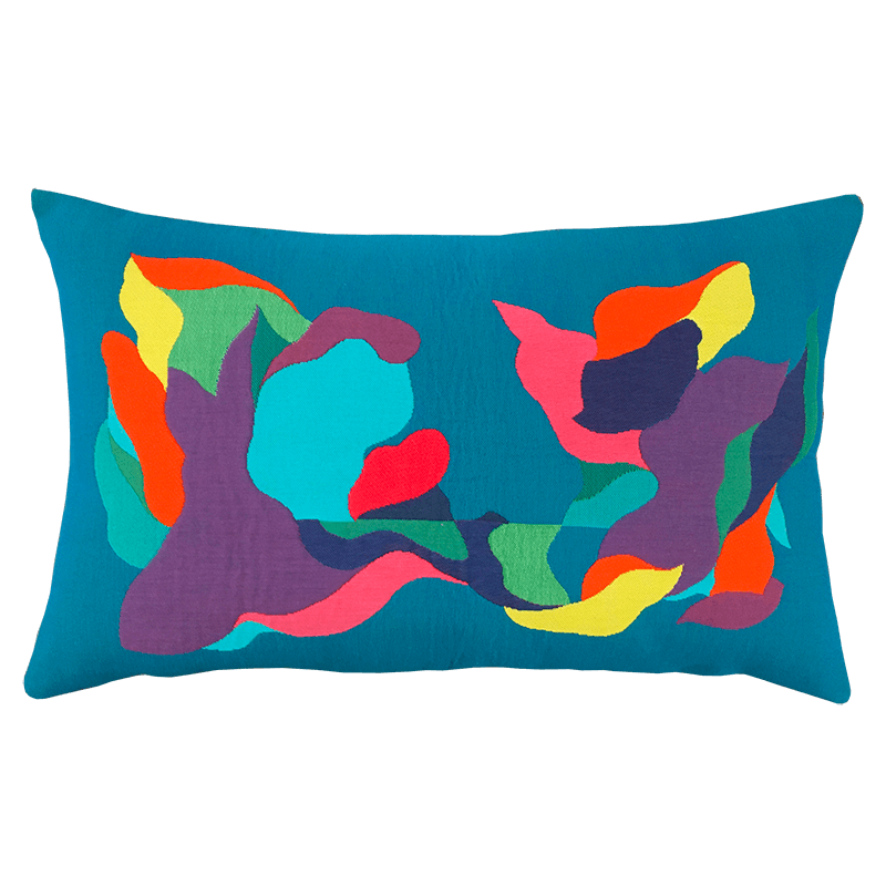 Cushion Pareidolie Florent Groc - rectangular - Jules Pansu