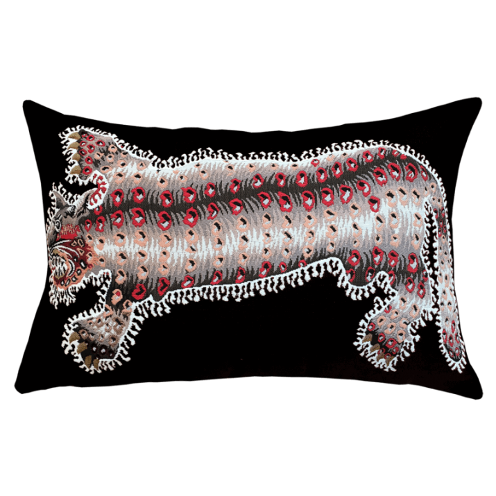 Coussin Tigre ou panthère Jean Lurçat - rectangulaire - Jules pansu