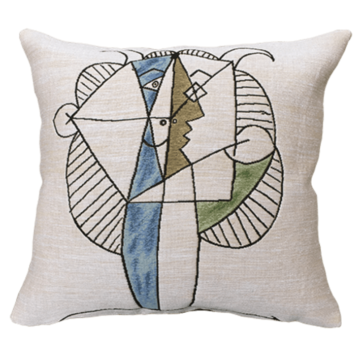 Coussin Picasso Tête de faune chevelu 1946 - Jules Pansu