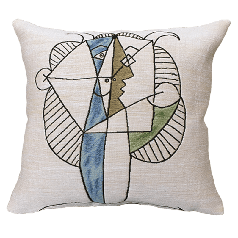 Coussin Picasso Tête de faune chevelu 1946 - Jules Pansu