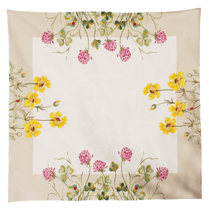 Plaid Trèfles et boutons d'or - Jules Pansu