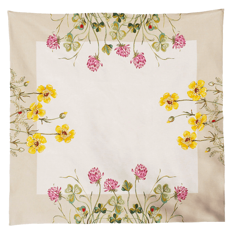 Plaid Trèfles et boutons d'or - Jules Pansu