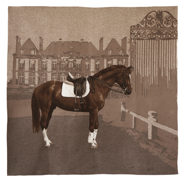 Plaid Haras taupe - Jules Pansu