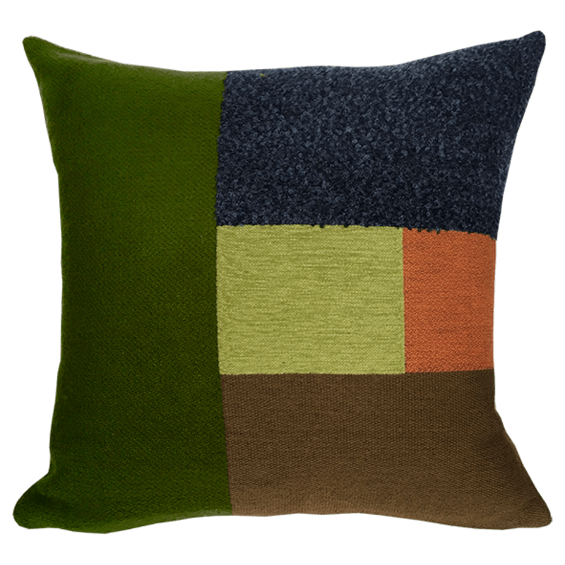 Coussin carré vert - Jules Pansu