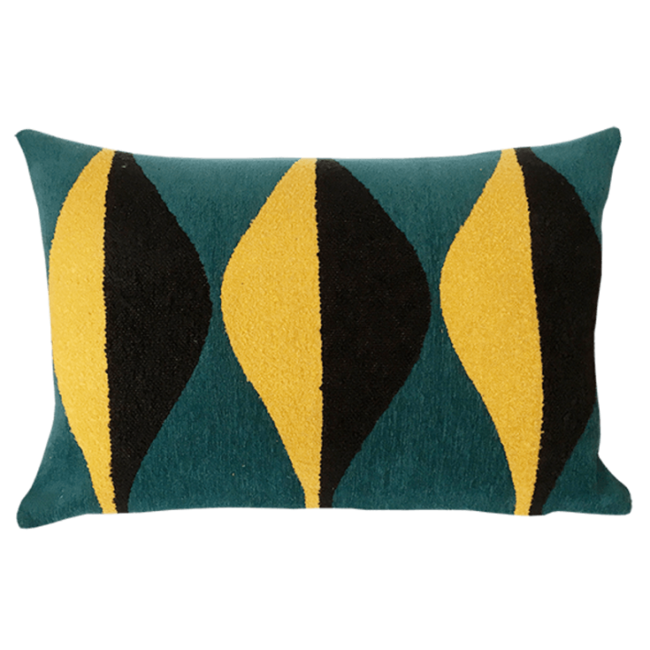 Coussin Courbe jaune - Jules Pansu