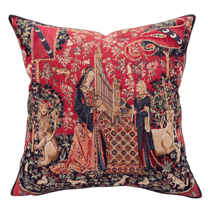 Coussin Dame à l'orgue - Jules Pansu