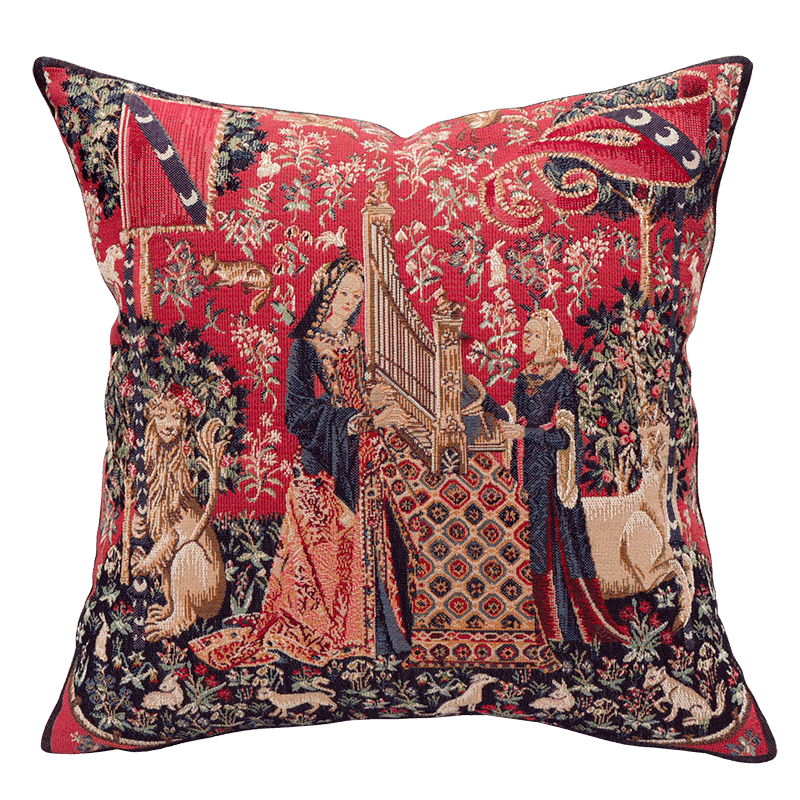 Cushion Dame à l'orgue - Jules Pansu