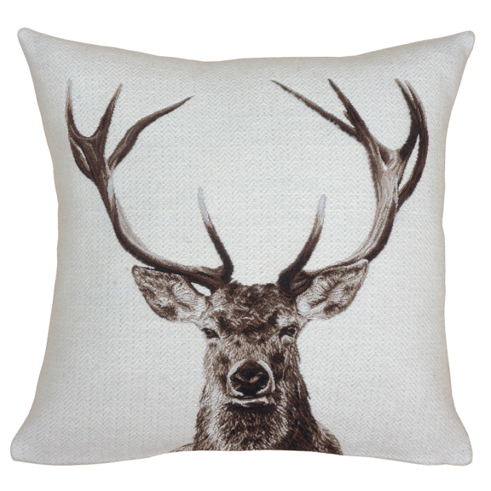 Coussin bois dormant blanc hiver, design déco minimaliste - Jules Pansu