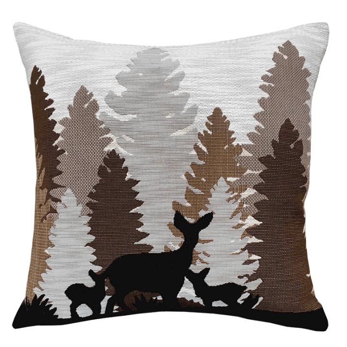La Sapinière coussin, wood, forest, degraded - Jules Pansu