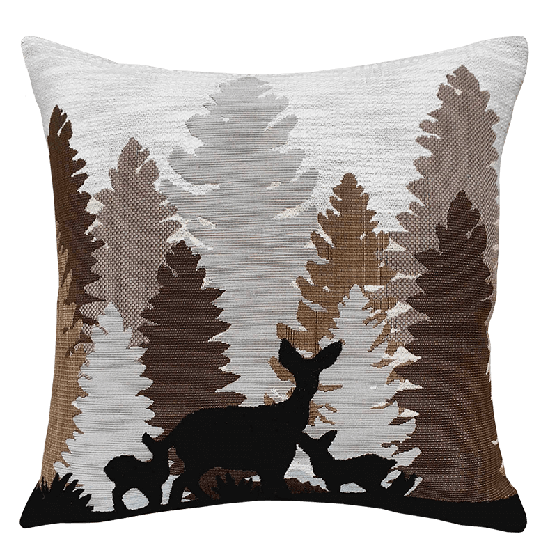 La Sapinière coussin, bois, forêt, dégradée- Jules Pansu